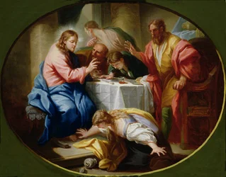 Christus en Maria Magdalena bij het Banket van Simon de Farizeeër